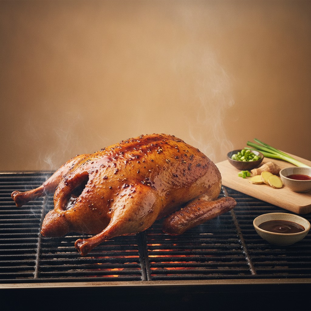 Canard Entier Laqué à la Sauce Hoisin au Barbecue : La Recette Spectaculaire