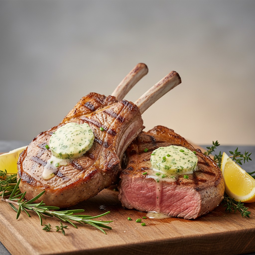 Côtes de Veau Grillées au Barbecue : Beurre Maître d'Hôtel et Cuisson Parfaite