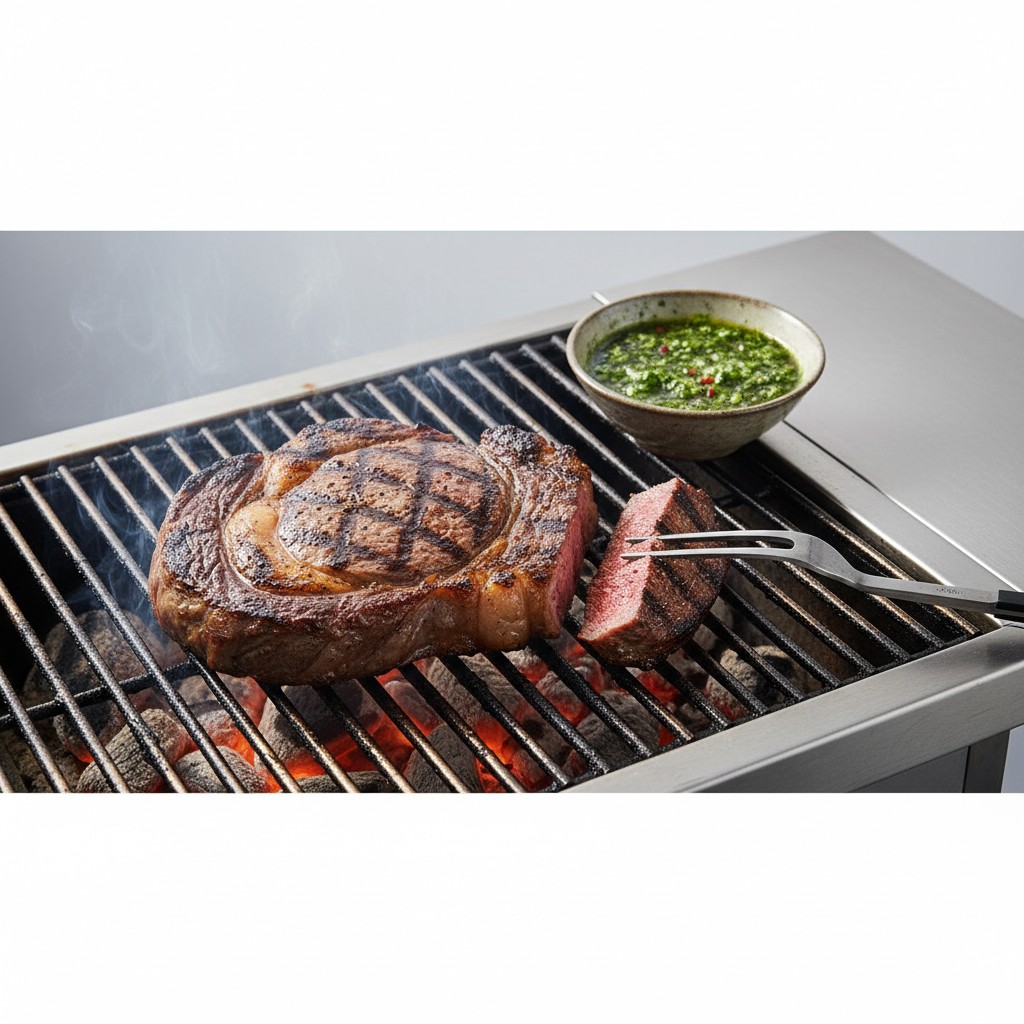 Entrecôte au Barbecue, Chimichurri Argentin : La Recette Ultime