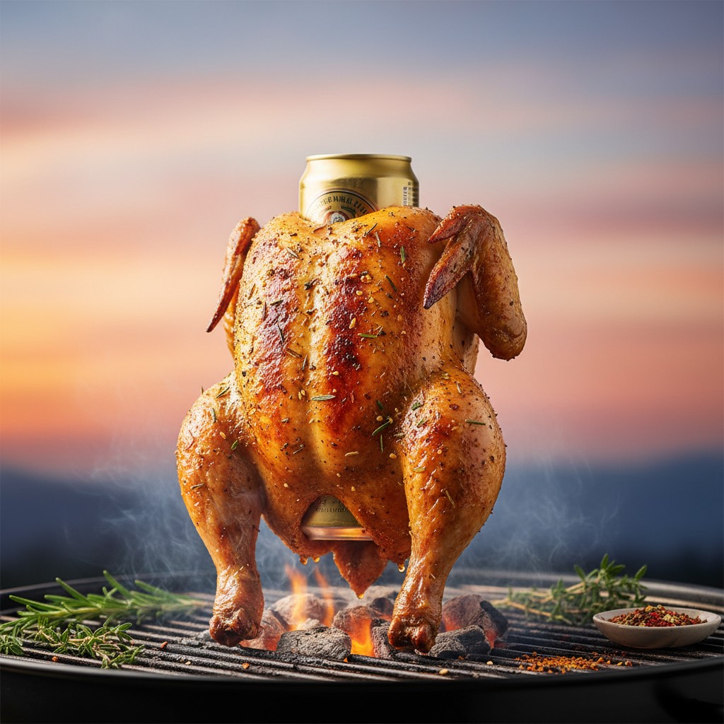 Poulet à la Canette de Bière au Barbecue : La Recette du Beer Can Chicken Parfait