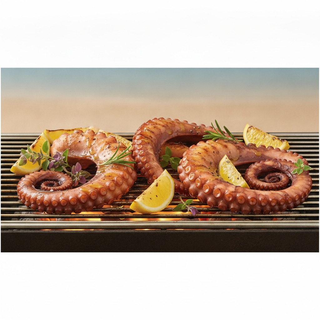 Poulpe Grillé au Barbecue : La Méthode Méditerranéenne (Tendre et Fumé)